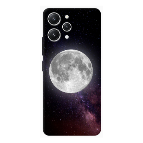 Xiaomi Redmi 12 Moon and stars Transparent Silicone TPU Θήκη