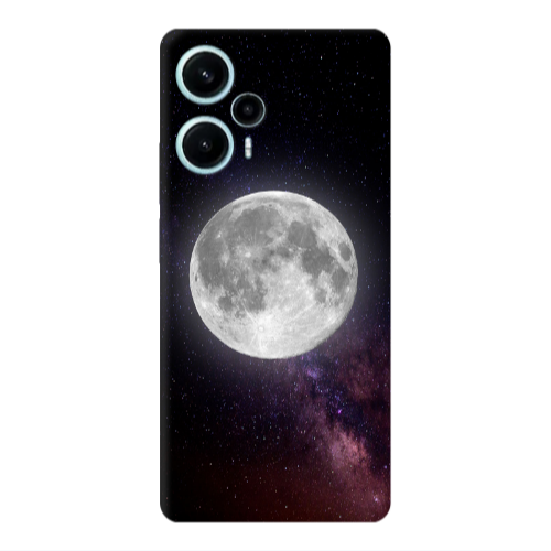Xiaomi Poco F5 Moon and stars Transparent Silicone TPU Θήκη