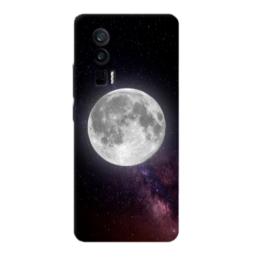 Xiaomi Poco F5 Pro Moon and stars Transparent Silicone TPU Θήκη