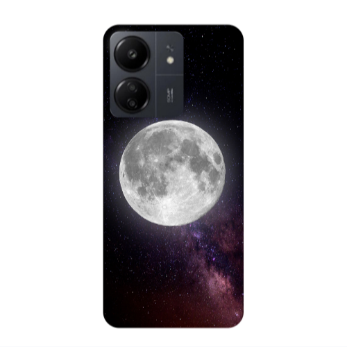 Xiaomi Redmi 13C Moon and stars Transparent Silicone TPU Θήκη