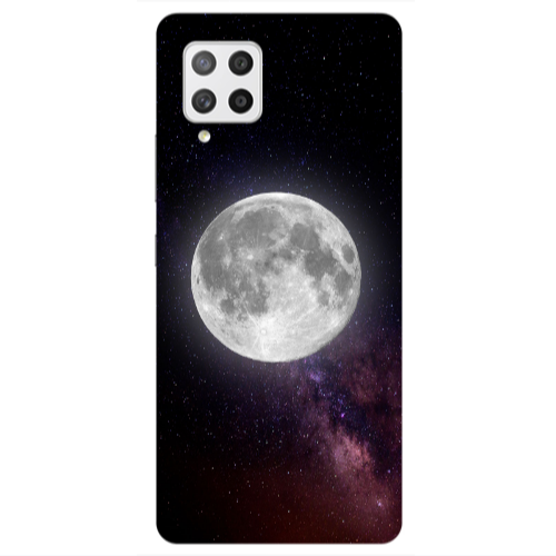 Samsung A42 5G Moon and stars Transparent Silicone TPU Θήκη