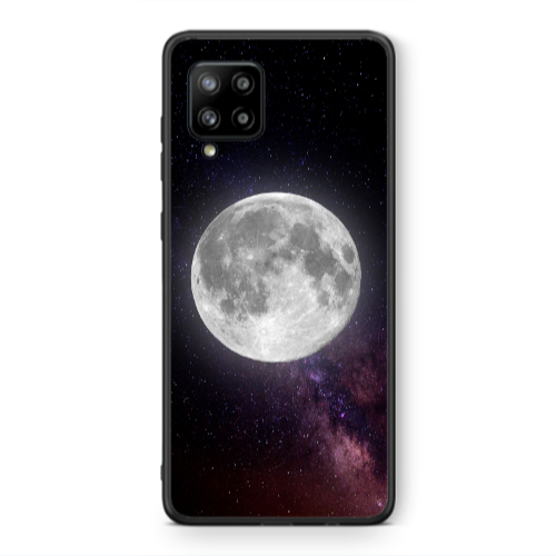 Samsung A42 5G Moon and stars Black Glossy Θήκη