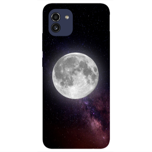 Samsung A03 Moon and stars Transparent Silicone TPU Θήκη