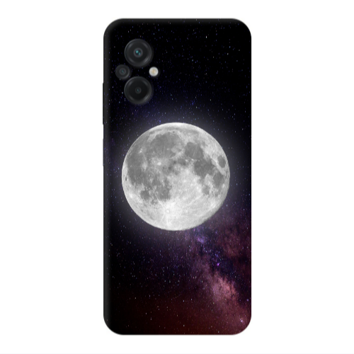 Xiaomi Poco M5 Moon and stars Transparent Silicone TPU Θήκη