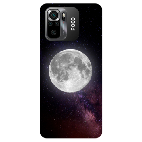 Xiaomi Poco M5 s Moon and stars Transparent Silicone TPU Θήκη