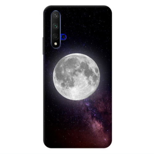 Huawei Nova 5 T Moon and stars Transparent Silicone TPU Θήκη