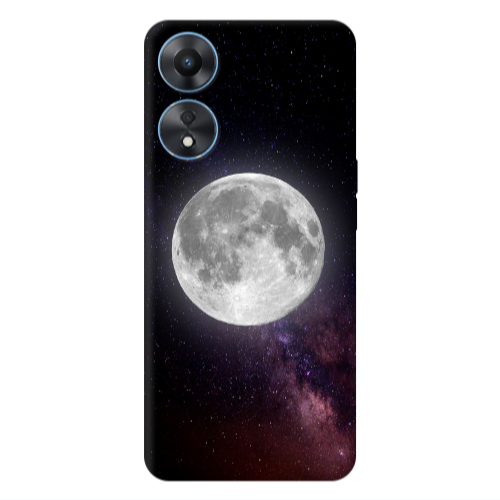 Oppo A 98 Moon and stars Transparent Silicone TPU Θήκη