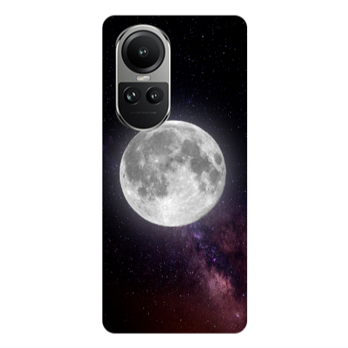 Oppo Reno10 5G Moon and stars Transparent Silicone TPU Θήκη