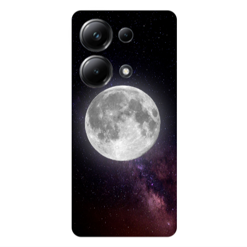 Xiaomi Poco M6 Pro 4G Moon and stars Transparent Silicone TPU Θήκη