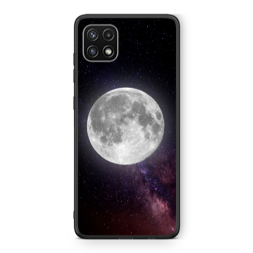 Samsung A22 5G Moon and stars Black Glossy Θήκη