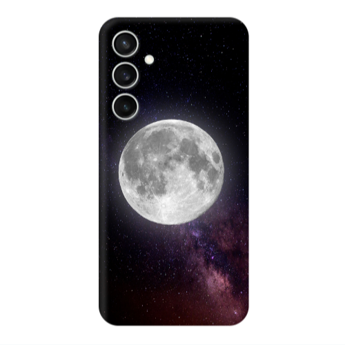 Samsung S24 Moon and stars Transparent Silicone TPU Θήκη