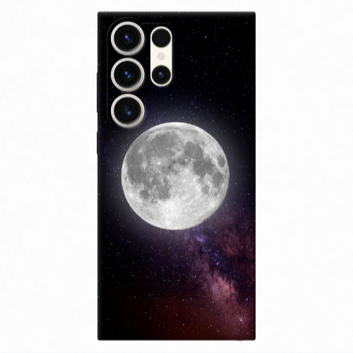Samsung S24 Ultra Moon and stars Transparent Silicone TPU Θήκη