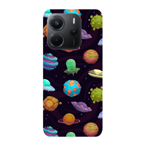 Xiaomi Redmi Note 14 Spacecraft Transparent Silicone TPU Θήκη