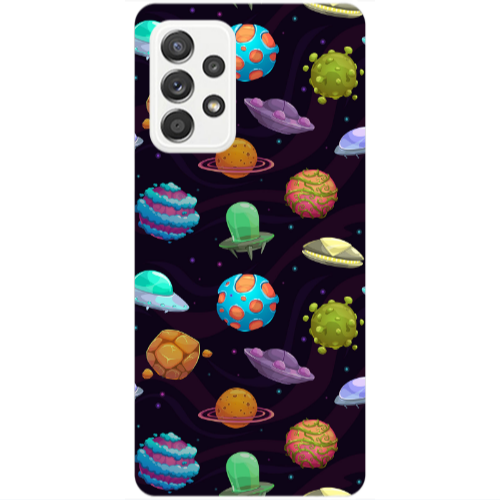 Samsung A52 Spacecraft Transparent Silicone TPU Θήκη