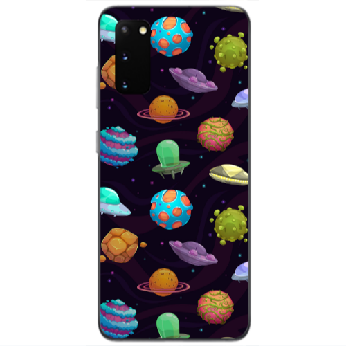 Samsung S20 Spacecraft Transparent Silicone TPU Θήκη