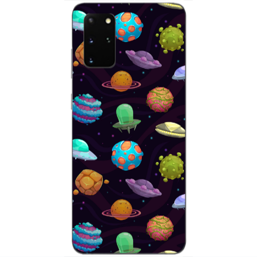 Samsung S20 Plus Spacecraft Transparent Silicone TPU Θήκη