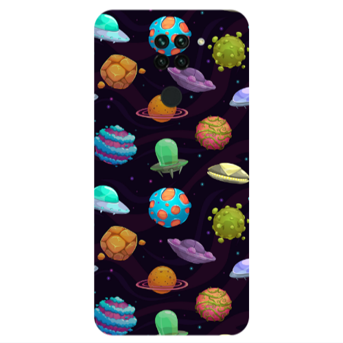 Xiaomi Redmi Note 9 Spacecraft Transparent Silicone TPU Θήκη