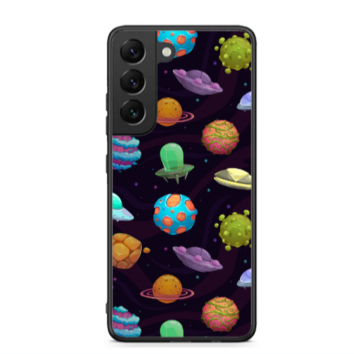 Samsung S22 Spacecraft Black Glossy Θήκη