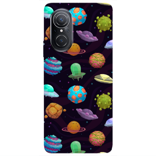 Huawei Nova 9 SE Spacecraft Transparent Silicone TPU Θήκη