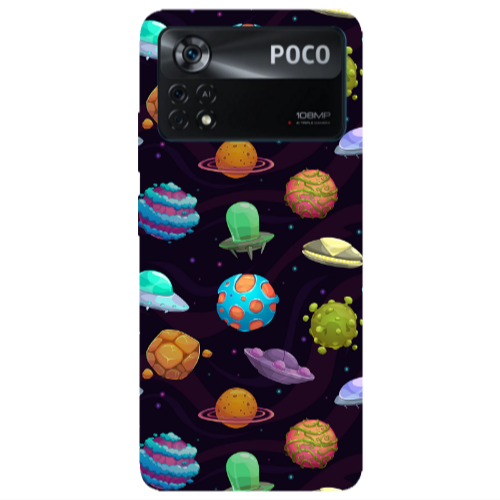 Xiaomi Poco X4 Pro Spacecraft Transparent Silicone TPU Θήκη
