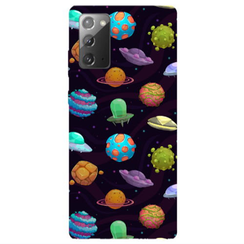 Samsung Note 20 Spacecraft Transparent Silicone TPU Θήκη