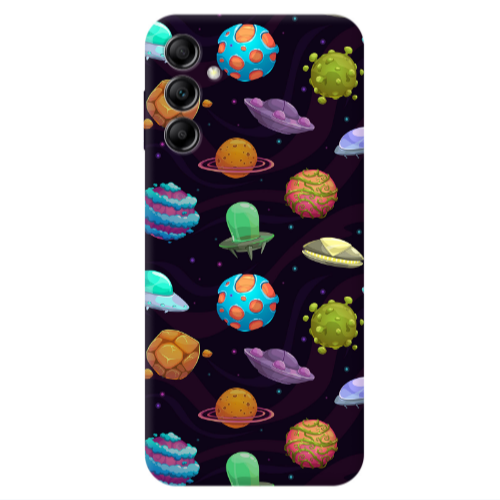 Samsung A24 Spacecraft Transparent Silicone TPU Θήκη