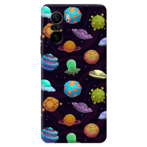 Xiaomi Poco F3 Spacecraft Transparent Silicone TPU Θήκη