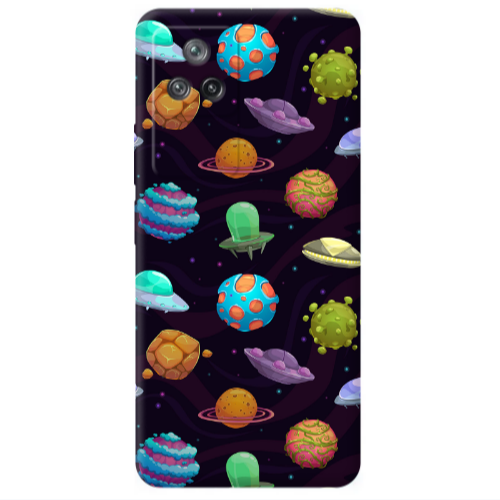 Xiaomi Poco F4 Spacecraft Transparent Silicone TPU Θήκη