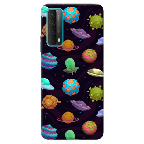 Huawei P Smart 2021 Spacecraft Transparent Silicone TPU Θήκη