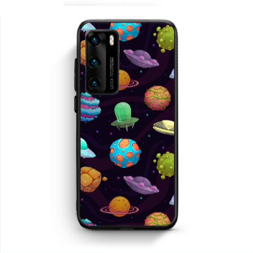 Huawei P40 Spacecraft Black Glossy Θήκη