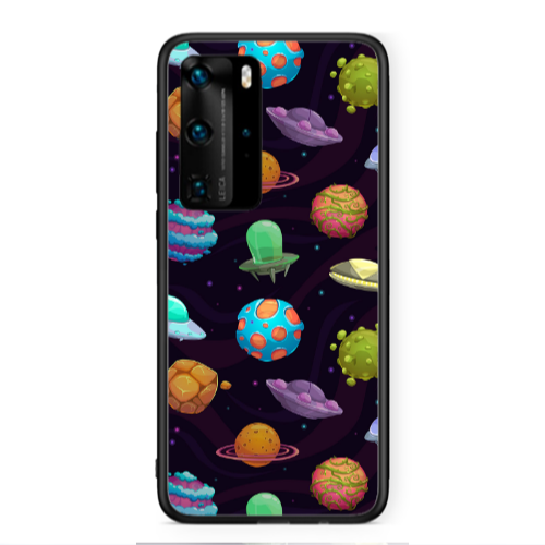 Huawei P40 Pro Spacecraft Black Glossy Θήκη