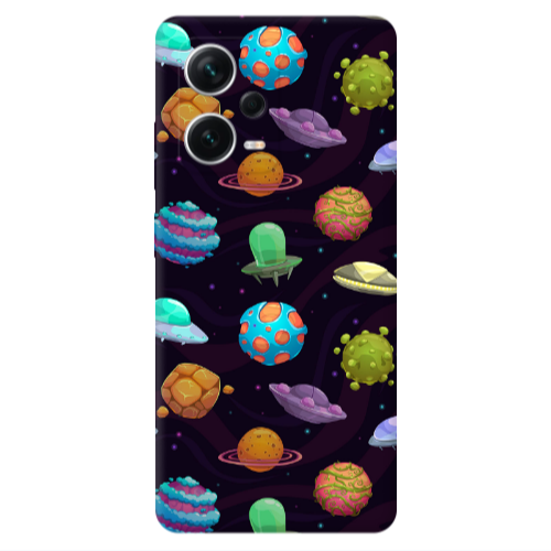 Xiaomi Redmi Note 12 5G Spacecraft Transparent Silicone TPU Θήκη