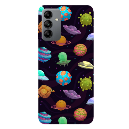 Samsung A13 5G Spacecraft Transparent Silicone TPU Θήκη