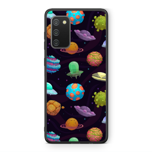 Samsung A02s Spacecraft Black Glossy Θήκη