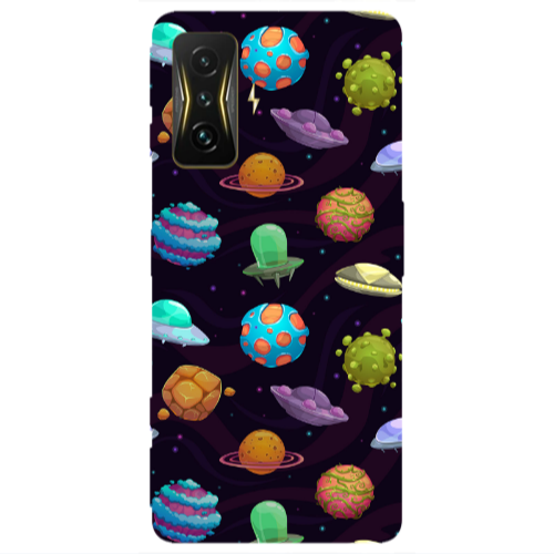 Xiaomi Poco F4 Gt Spacecraft Transparent Silicone TPU Θήκη