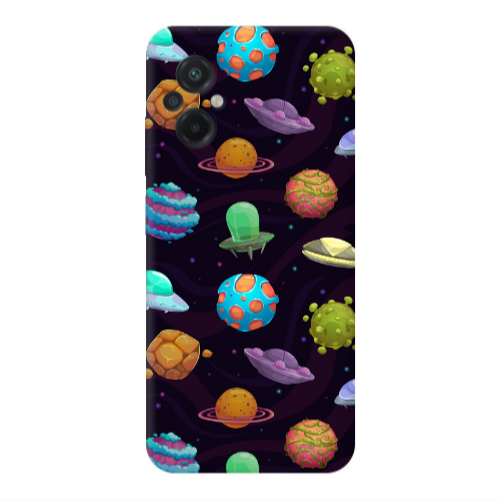 Xiaomi Poco M5 Spacecraft Transparent Silicone TPU Θήκη
