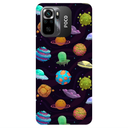 Xiaomi Poco M5 s Spacecraft Transparent Silicone TPU Θήκη