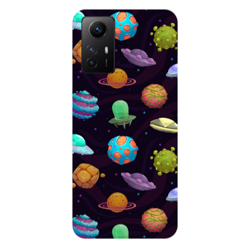 Xiaomi Redmi Note 12s Spacecraft Transparent Silicone TPU Θήκη