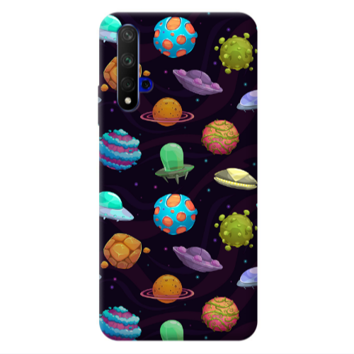 Huawei Nova 5 T Spacecraft Transparent Silicone TPU Θήκη
