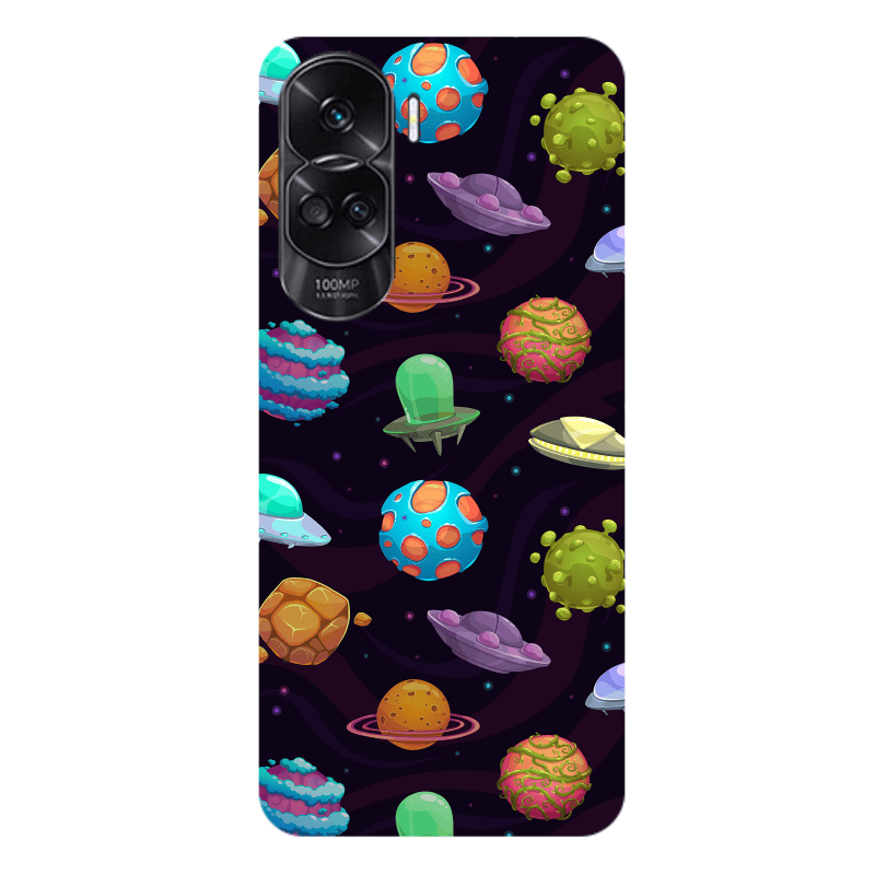 Honor 90 Lite 5G Spacecraft Transparent Silicone TPU Θήκη