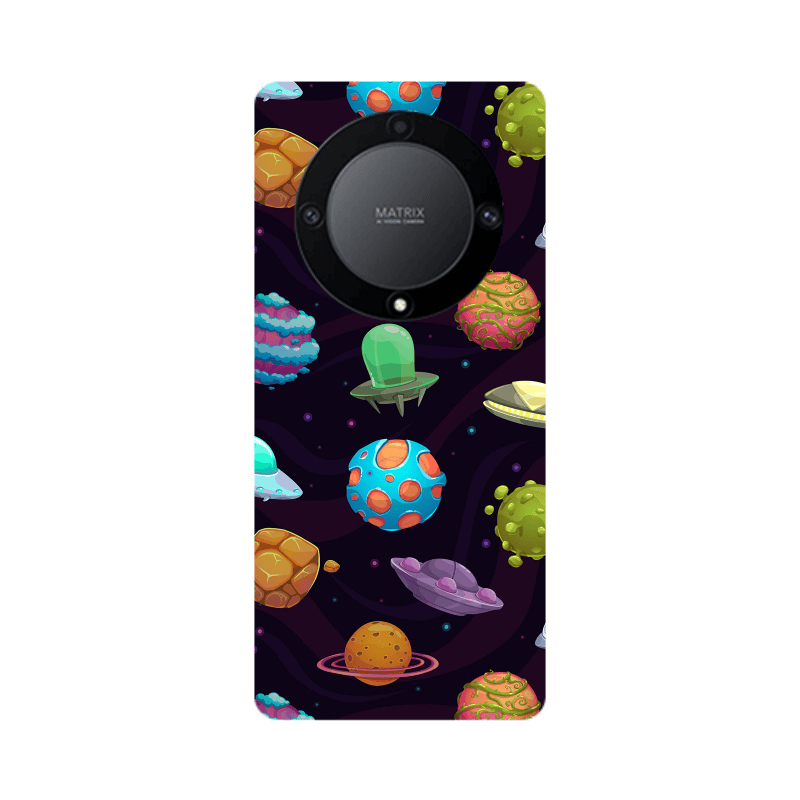 Honor Magic5 Lite 5G Spacecraft Transparent Silicone TPU Θήκη