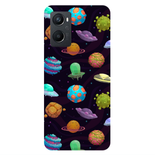 Oppo A 96 Spacecraft Transparent Silicone TPU Θήκη