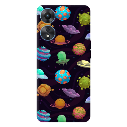 Oppo A 98 Spacecraft Transparent Silicone TPU Θήκη