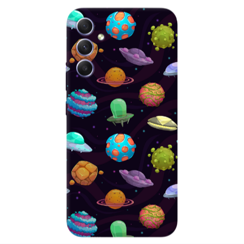 Samsung A15 5G Spacecraft Transparent Silicone TPU Θήκη