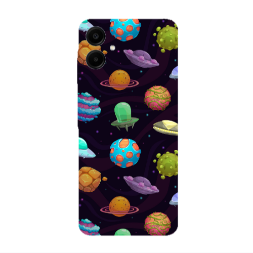 Samsung A06 Spacecraft Transparent Silicone TPU Θήκη