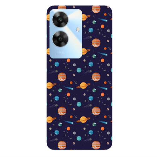 Realme Note 60 Planets Transparent Silicone TPU Θήκη