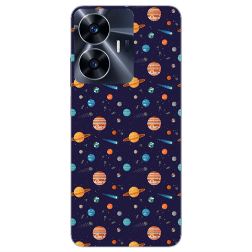 Realme Note 50 Planets Transparent Silicone TPU Θήκη