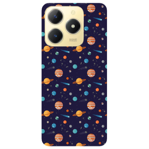 Realme C61 Planets Transparent Silicone TPU Θήκη