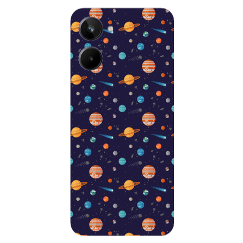 Realme 10 Planets Transparent Silicone TPU Θήκη