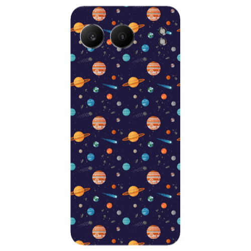Oneplus Nord 4 Planets Transparent Silicone TPU Θήκη